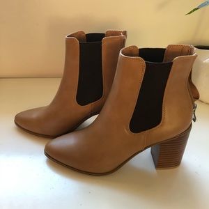 Tan booties